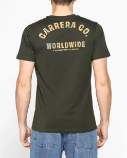 CARRERA - TSHIRT GIRICOLLO VERDE DA UOMO