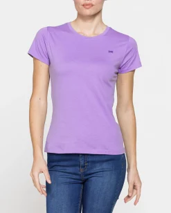 CARRERA - Tshirt lilla mezza manica basic in jersey
