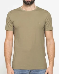 CARRERA - Tshirt manica corta beige con logo