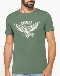 CARRERA - Tshirt manica corta in jersey con stampa