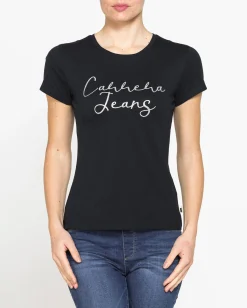 CARRERA - Tshirt mezza manica in jersey di cotone con stampa frontale