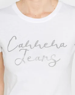 CARRERA - Tshirt mezza manica in jersey di cotone con stampa frontale