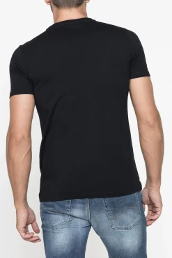 CARRERA - TSHIRT NERA DA UOMO MANICA CORTA