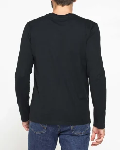 CARRERA - T-SHIRT NERA GIROCOLLO MANICA LUNGA DA UOMO