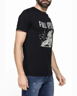 CARRERA - TSHIRT NERA UOMO MANICA CORTA JERSEY