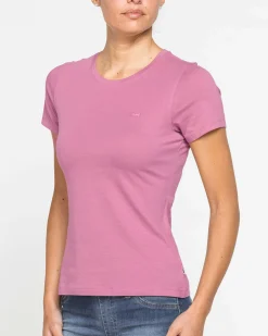 CARRERA - Tshirt rosa mezza manica basic in jersey