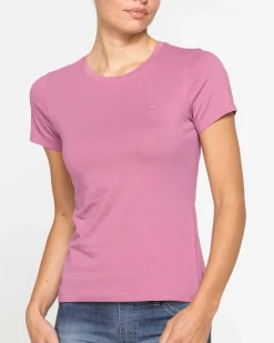 CARRERA - Tshirt rosa mezza manica basic in jersey