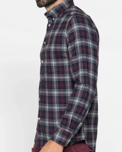 CARRERA - UOMO CAMICIA MANICA LUNGA SCOZZESE FLANELLA