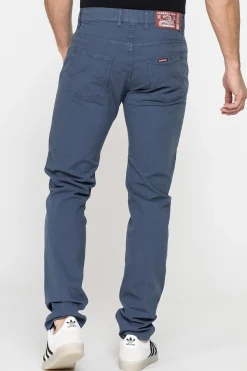 CARRERA - UOMO PANTALONE BLU AVIO IN TELA 5 TASCHE