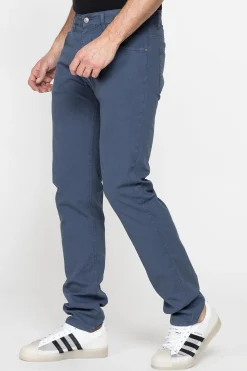 CARRERA - UOMO PANTALONE BLU AVIO IN TELA 5 TASCHE