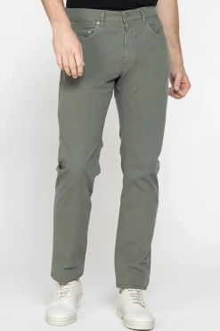 CARRERA - UOMO PANTALONE VERDE IN TELA 5 TASCHE
