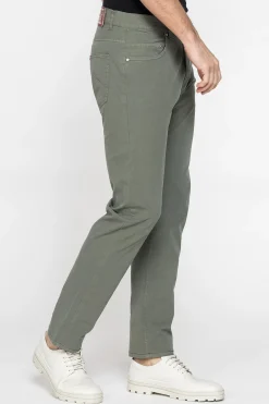 CARRERA - UOMO PANTALONE VERDE IN TELA 5 TASCHE
