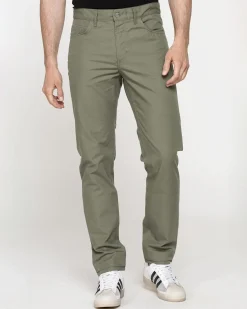 CARRERA - UOMO PANTALONE VERDE IN TELA 5 TASCHE