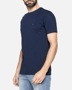 CARRERA - UOMO TSHIRT BLU MEZZA MANICA LOGO