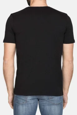 CARRERA - UOMO TSHIRT NERA MEZZA MANICA