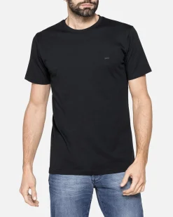 CARRERA - UOMO TSHIRT NERA MEZZA MANICA LOGO