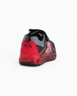 CARS  - Sneakers rossa e nera da bambino con luci e strappo