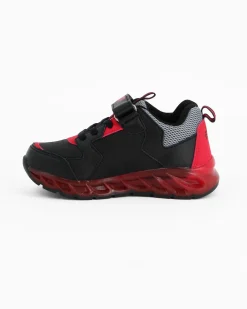 CARS  - Sneakers rossa e nera da bambino con luci e strappo