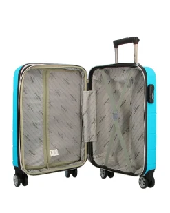 CHARRO - TROLLEY IN ABS A RIGHE ORIZZONTALI CON 4 RUOTE DOPPIE