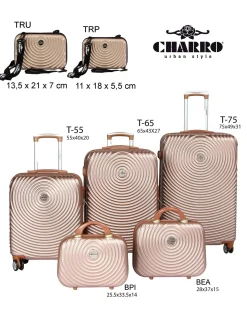 CHARRO - TROLLEY IN ABS E 4 RUOTE DOPPIE