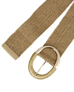 CINTA BEIGE CON FIBBIA