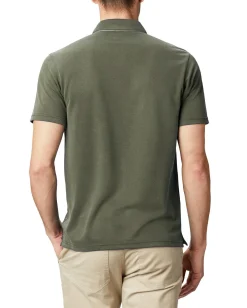 COLUMBIA - POLO MEZZA MANICA   NELSON POINT VERDE  DA UOMO,  1772721_397