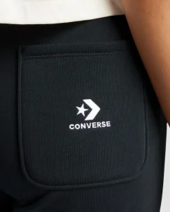 CONVERSE PANTALONE DONNA STAR CHEVRON OPEN HEM NERO, 10028418