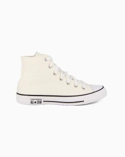 CONVERSE - Scarpa alta in tela panna, numerata 40/45 - CHUCK TAYLOR ALLA STAR