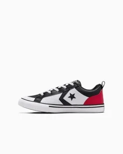 CONVERSE - SCARPA PRO BLAZE OX RAGAZZI NERO-ROSSA-BIANCA A10740C