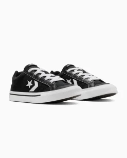 CONVERSE SCARPA SPORT CASUAL OX NERA E BIANCA  A12625C numerata 28-35