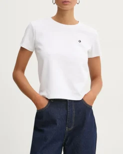 CONVERSE T-SHIRT BIANCA DA DONNA IN JERSEY , BIANCA -10027252