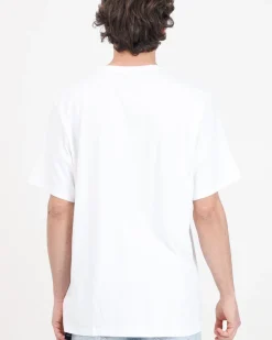 CONVERSE T-SHIRT BIANCA DA UOMO CON LOGO CHUCK PATCH - 10025459