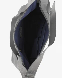 CORTINA POLO STYLE - Borsa/Zaino antracite con tasca frontale e dettaglio logo pendente