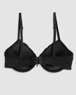 COTONELLA - REGGISENO DANIELA PUSH-UP CON FERRETTO ESSENTIAL NERO - CD023