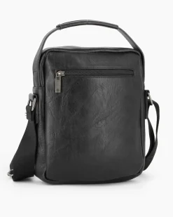 COVERI COLLECTION - Borsello nero con doppia tasca frontale