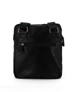 COVERI COLLECTION - Borsello nero con doppia tasca frontale