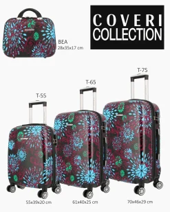 COVERI COLLECTION - TROLLEY FANTASIA FIORI 4 RUOTE IN ABS