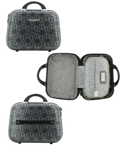 COVERI COLLECTION - TROLLEY IN ABS STAMPA LOGO CON 4 RUOTE DOPPIE