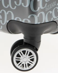 COVERI COLLECTION - TROLLEY IN ABS STAMPA LOGO CON 4 RUOTE DOPPIE