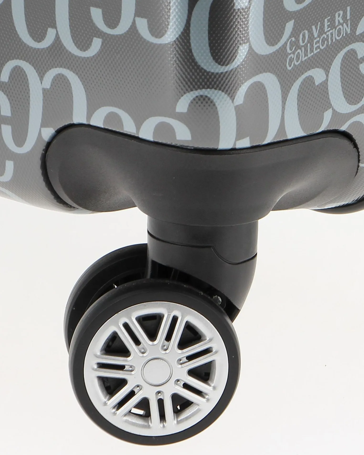 COVERI COLLECTION - TROLLEY IN ABS STAMPA LOGO CON 4 RUOTE DOPPIE