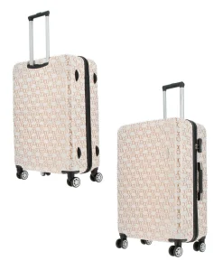 COVERI COLLECTION - TROLLEY IN ABS STAMPA LOGO CON 4 RUOTE DOPPIE