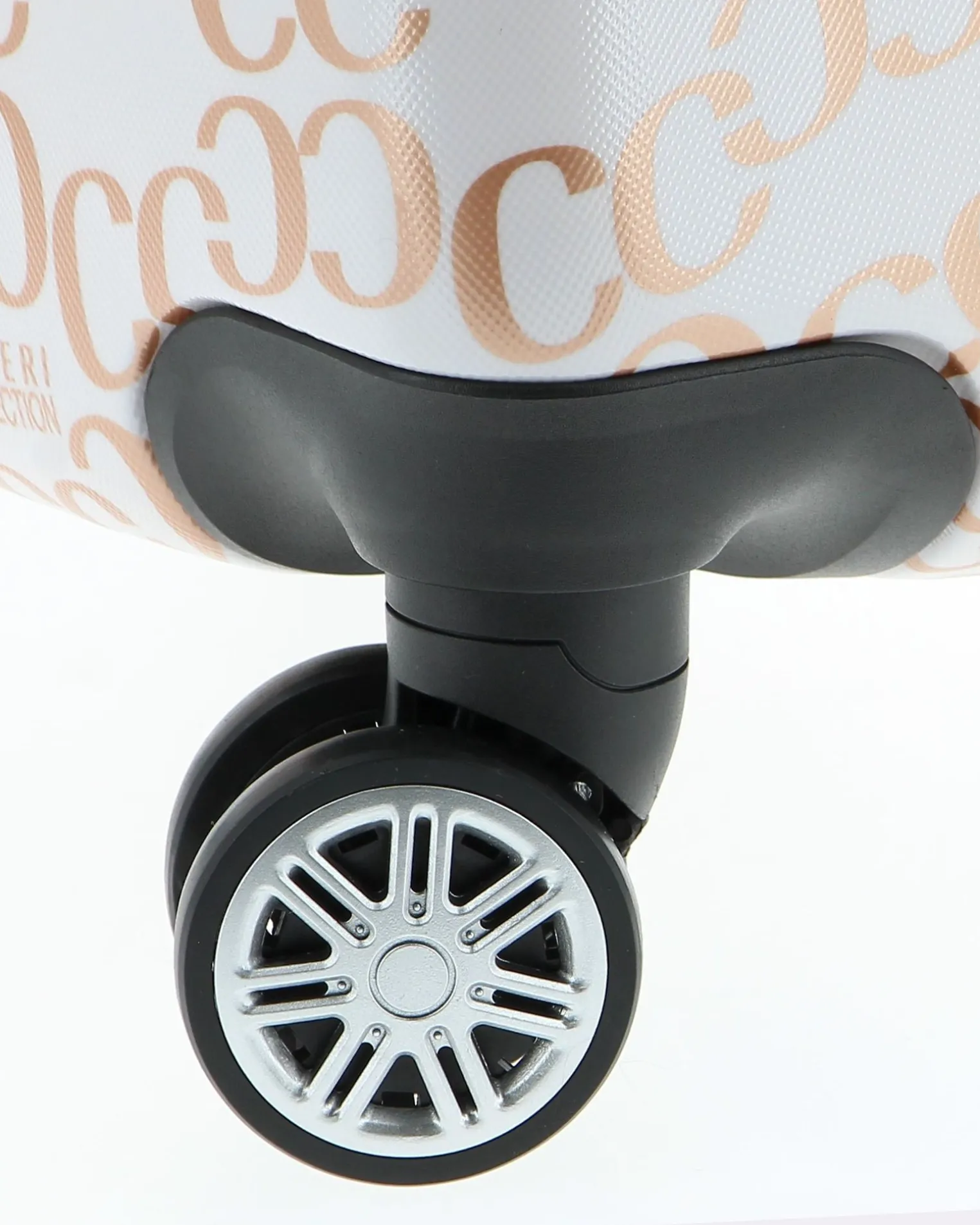 COVERI COLLECTION - TROLLEY IN ABS STAMPA LOGO CON 4 RUOTE DOPPIE