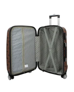 COVERI COLLECTION - TROLLEY IN ABS STAMPA LOGO CON 4 RUOTE DOPPIE