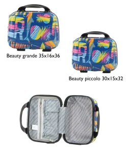 COVERI COLLECTION - Trolley in ABS stampa scritte e disegni multicolor