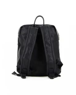 COVERI COLLECTION - ZAINO UFFICIO NERO CON TASCA OVALE E UNA FRONTALE