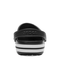 CROCS - SABOT BAYABAND CLOG  NERO CON DETTAGLI BIANCHI DA UOMO, 205089