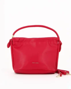 DAVID JONES - BORSA A MANO ROSSA, CHIUSURA MAGNETICA E TRACOLLA REMOVIBILE
