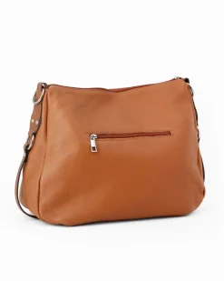 DIVAS - Borsa cuoio con tracolla nastro in VERA PELLE - MADE IN ITALY
