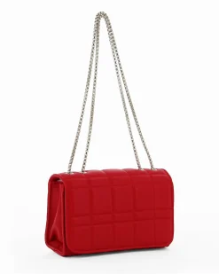 DIVAS - Borsa rossa da donna  con patta