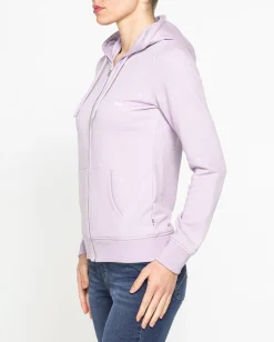 DONNA FELPA CON ZIP E CAPPUCCIO